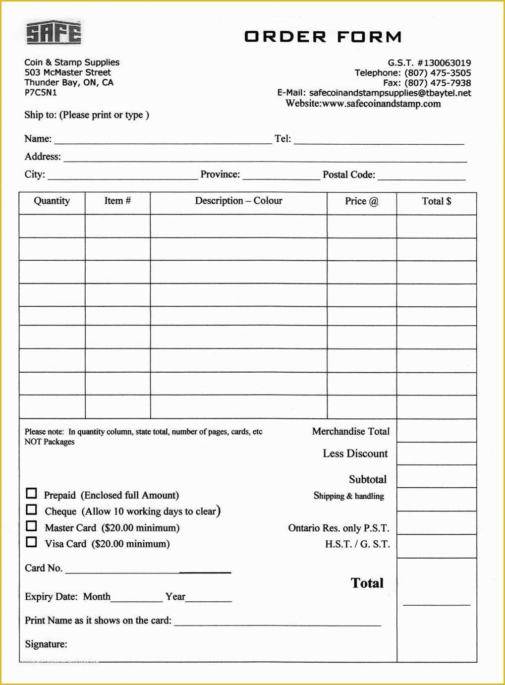 Free Online order form Template Of 5 Free order form Templates Word Excel Pdf formats