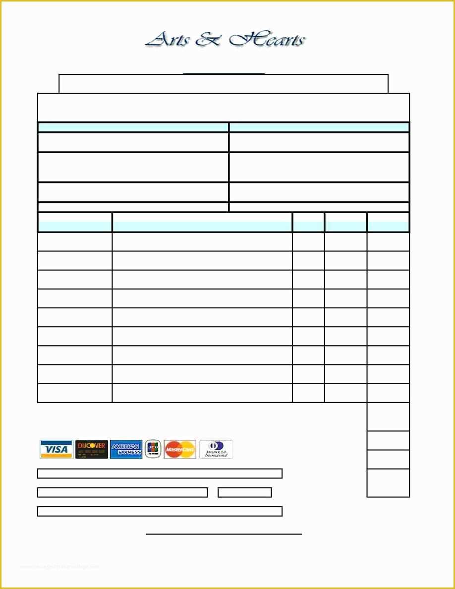 Free Online order form Template Of Free Printable order forms