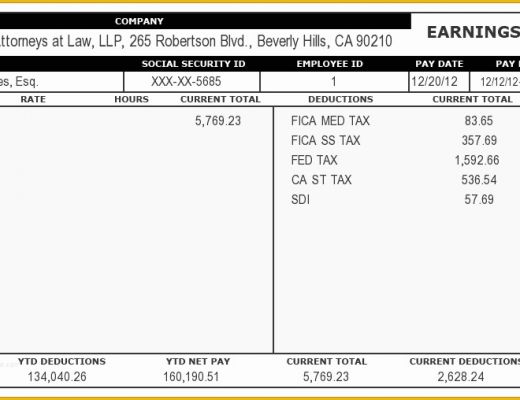 Free Online Pay Stub Template Of 7 Pay Stub Generator Free Online
