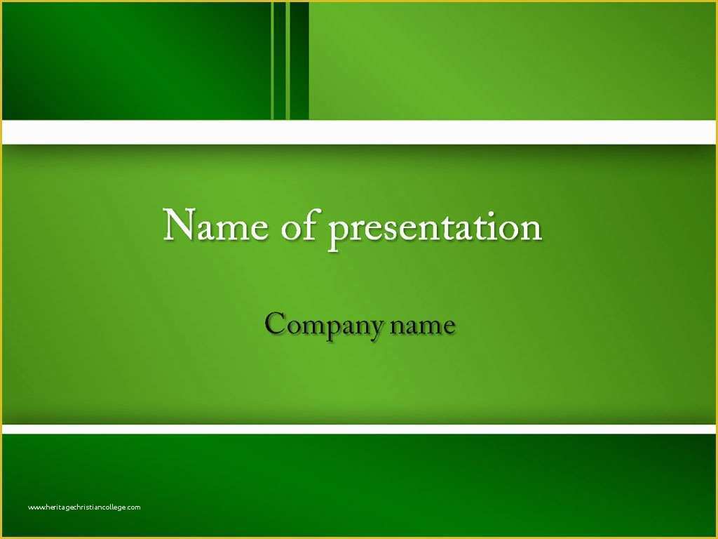 Free Online Powerpoint Templates Of Download Free Green Feel Powerpoint Template for Presentation