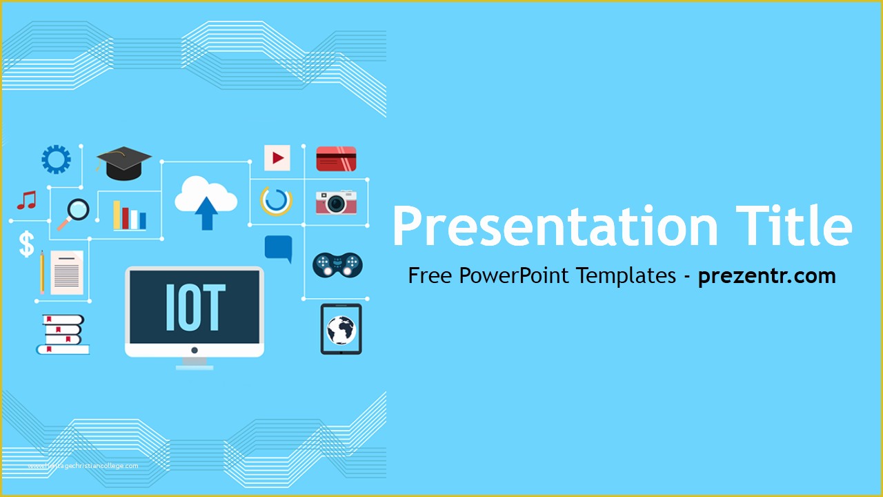 Free Online Powerpoint Templates Of Free Internet Of Things Powerpoint Template Prezentr