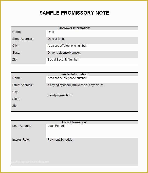 Free Online Promissory Note Template Of 27 Promissory Note Templates