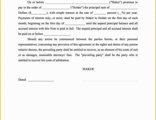 Free Online Promissory Note Template Of 45 Free Promissory Note Templates &amp; forms [word &amp; Pdf]