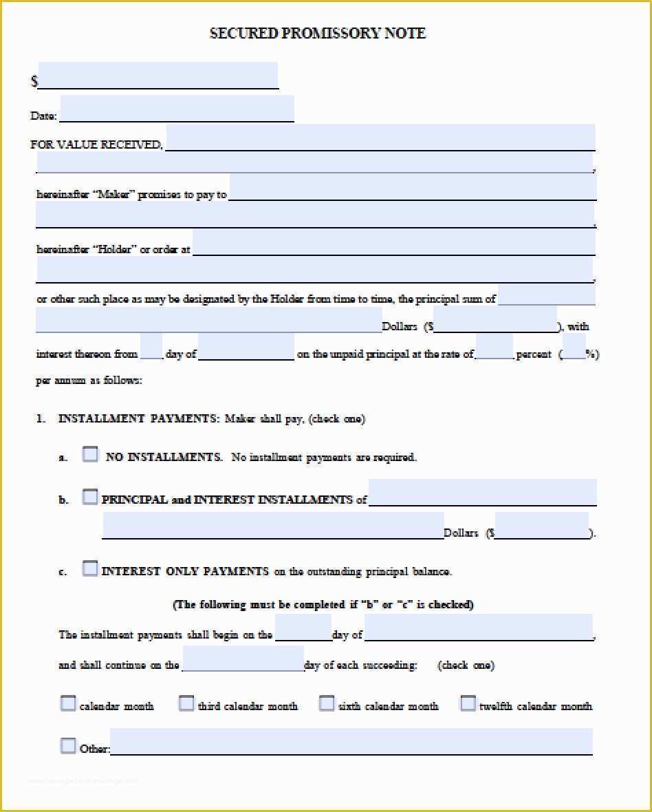 Free Online Promissory Note Template Of 6 Promissory Note Templates Excel Pdf formats
