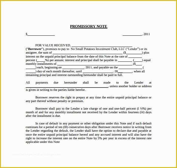 Free Online Promissory Note Template Of Promissory Note 22 Download Free Documents In Pdf Word