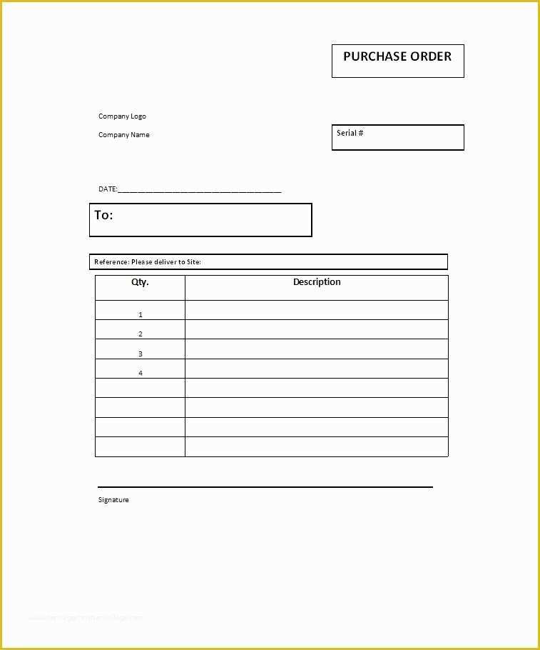 Free Online Purchase order Template Of 37 Free Purchase order Templates In Word &amp; Excel