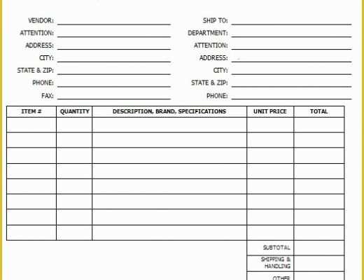 Free Online Purchase order Template Of 39 Free Purchase order Templates In Word &amp; Excel Free