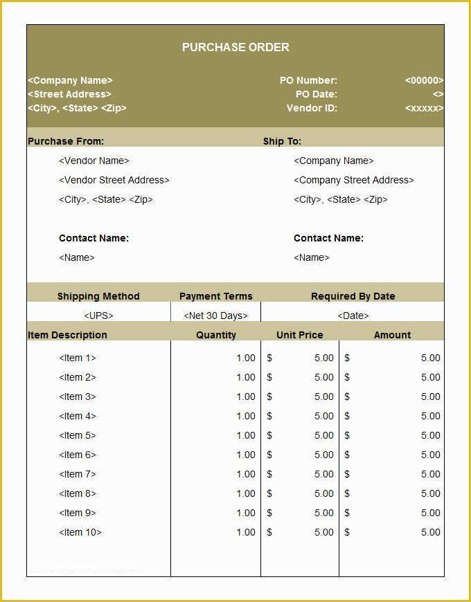 Free Online Purchase order Template Of 53 Purchase order Examples Pdf Doc