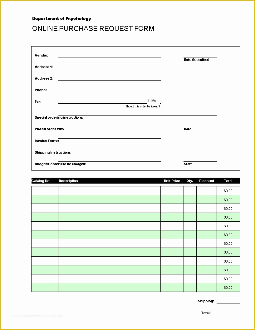 Free Online Purchase order Template Of Free Line Purchase order Request