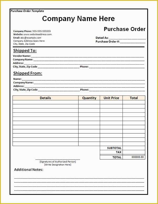 Free Online Purchase order Template Of Purchase order Template 10 Download Free Documents In