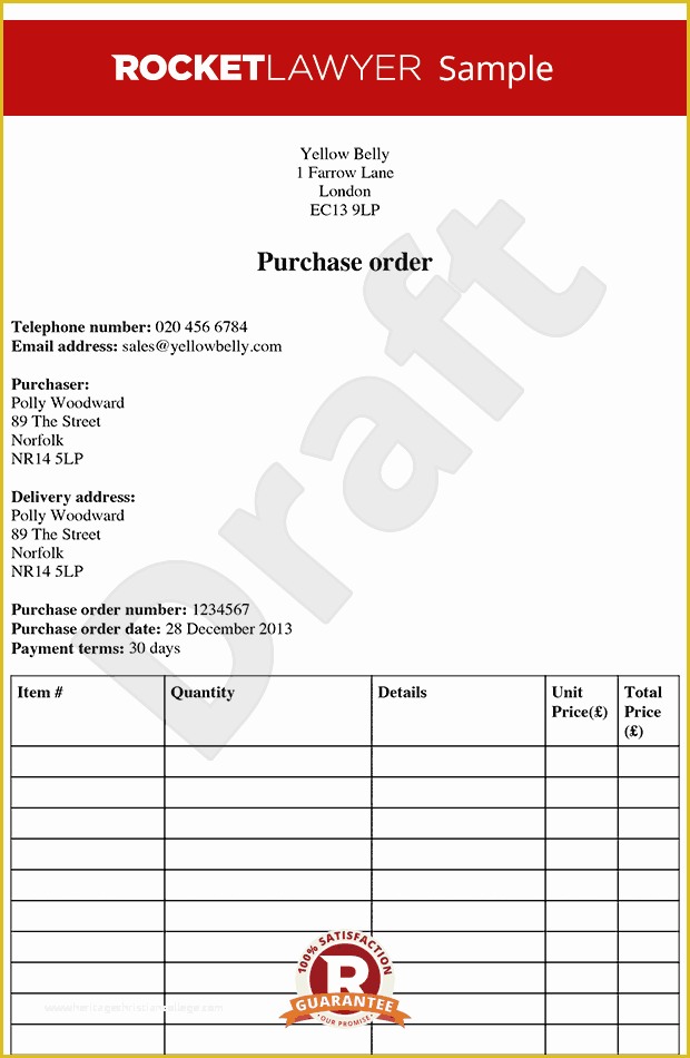 Free Online Purchase order Template Of Purchase order Template Create A Purchase order Line