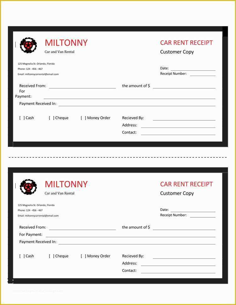 Free Online Receipt Template Of 16 Free Taxi Receipt Templates Make Your Taxi Receipts