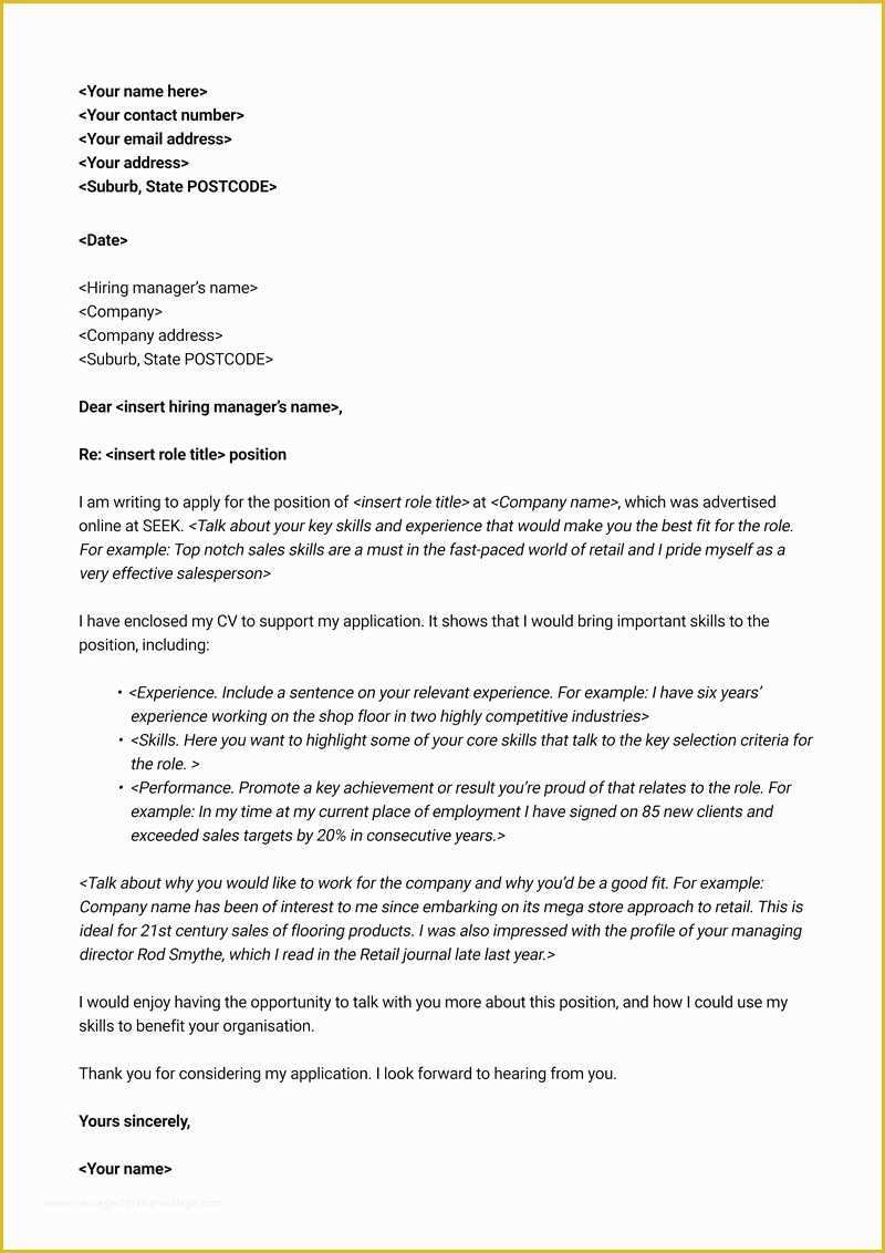 Free Online Resume Cover Letter Template Of 30 Professional Cover Letter