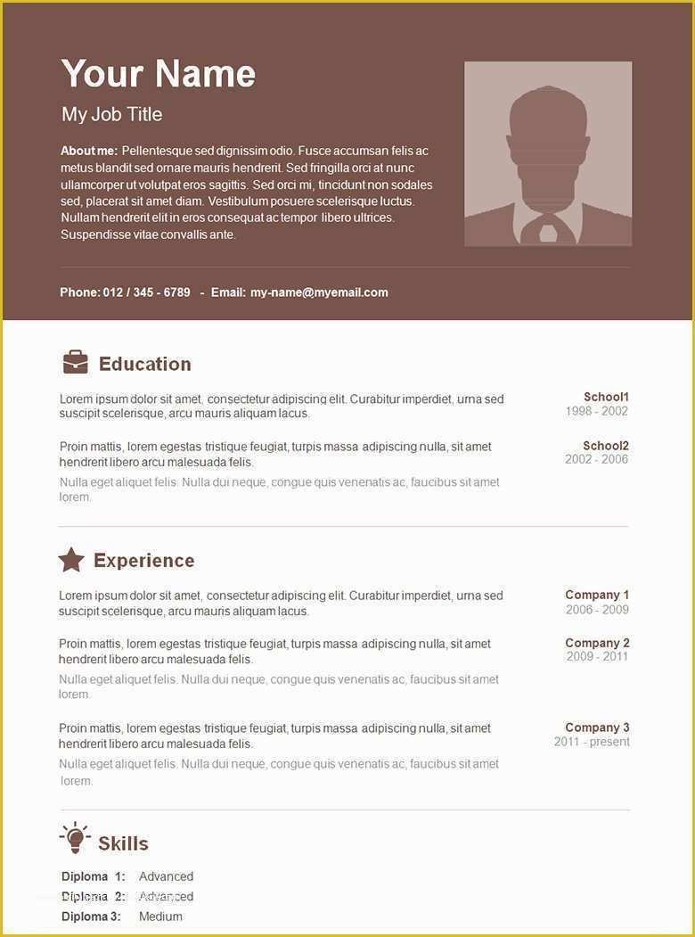 Free Online Resume Templates Printable Of 70 Basic Resume Templates Pdf Doc Psd