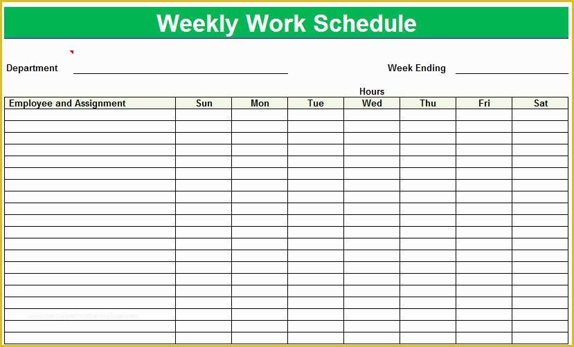 Free Online Schedule Template Of 10 Best Of Free Printable Blank Employee Schedules