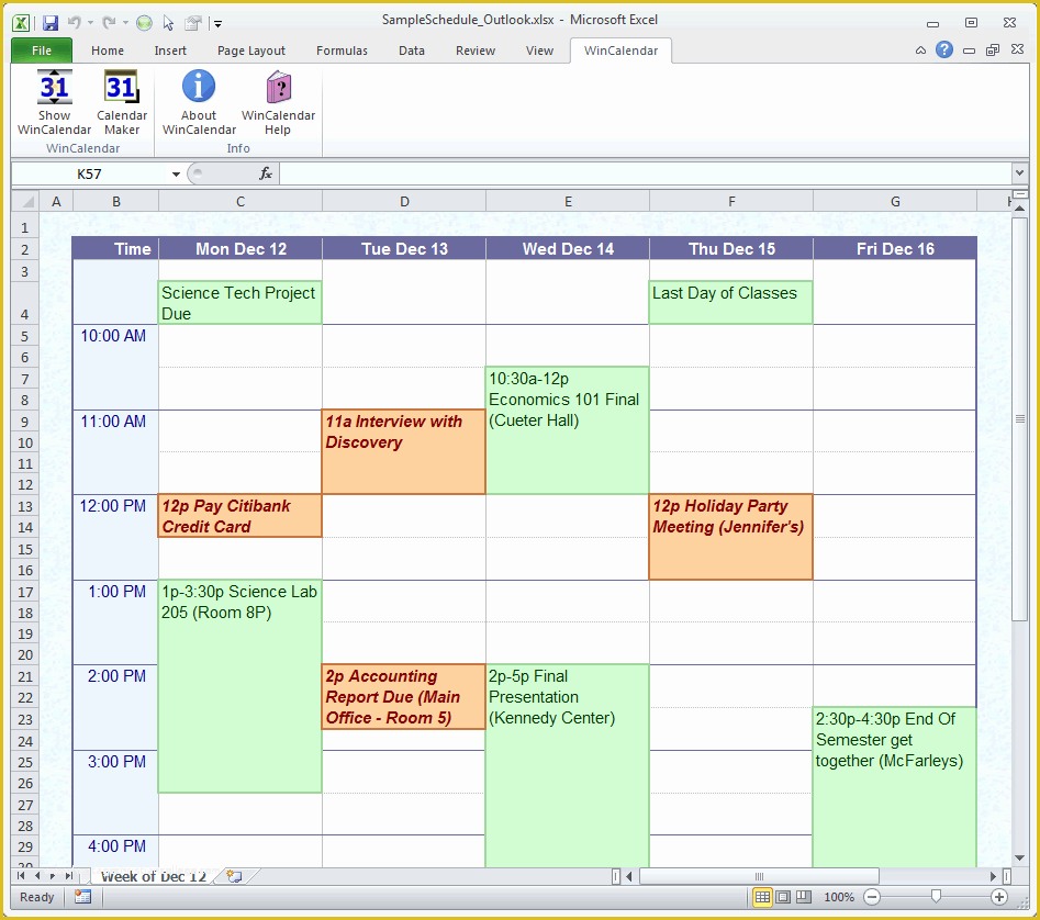 Free Online Schedule Template Of 4 Daily Schedule Maker