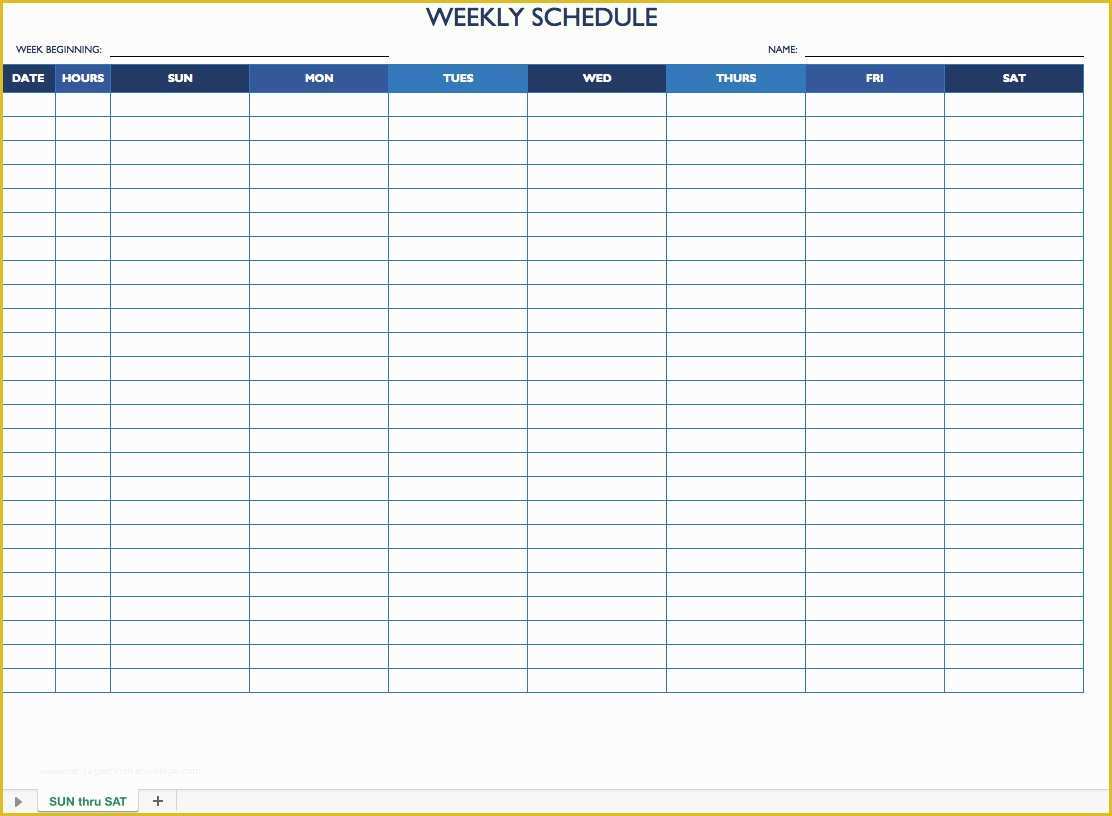 Free Online Schedule Template Of Free Work Schedule Template