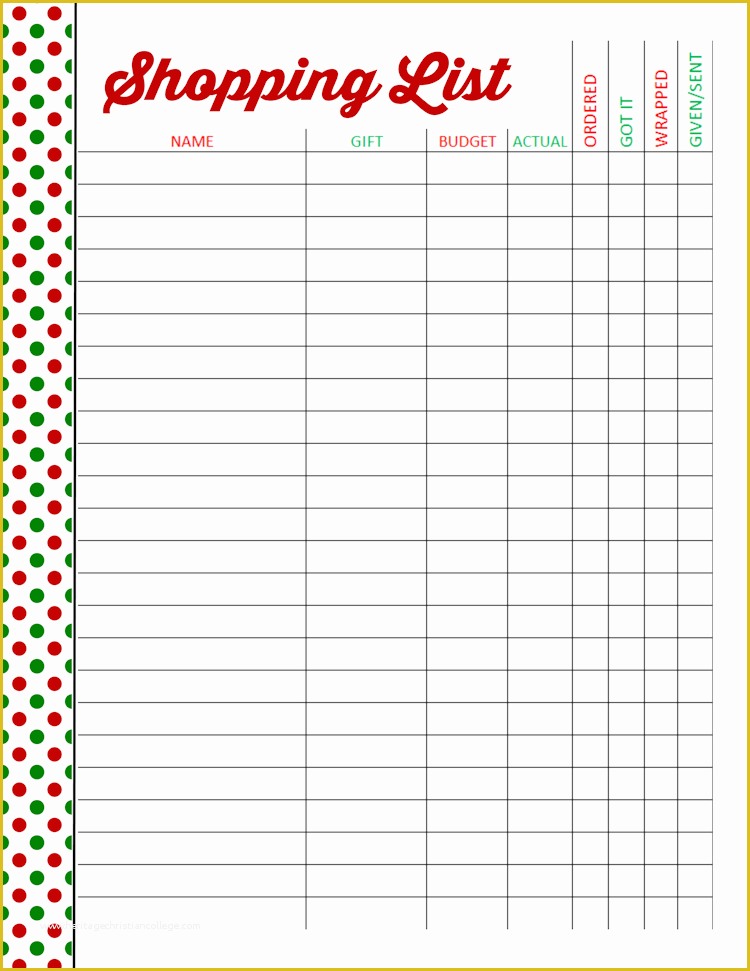 Free Online Shopping Templates Of Christmas Shopping for Kids Free Shopping Printable