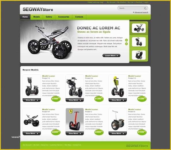 Free Online Shopping Templates Of Free E Merce Css Template for Segway Store Free Css