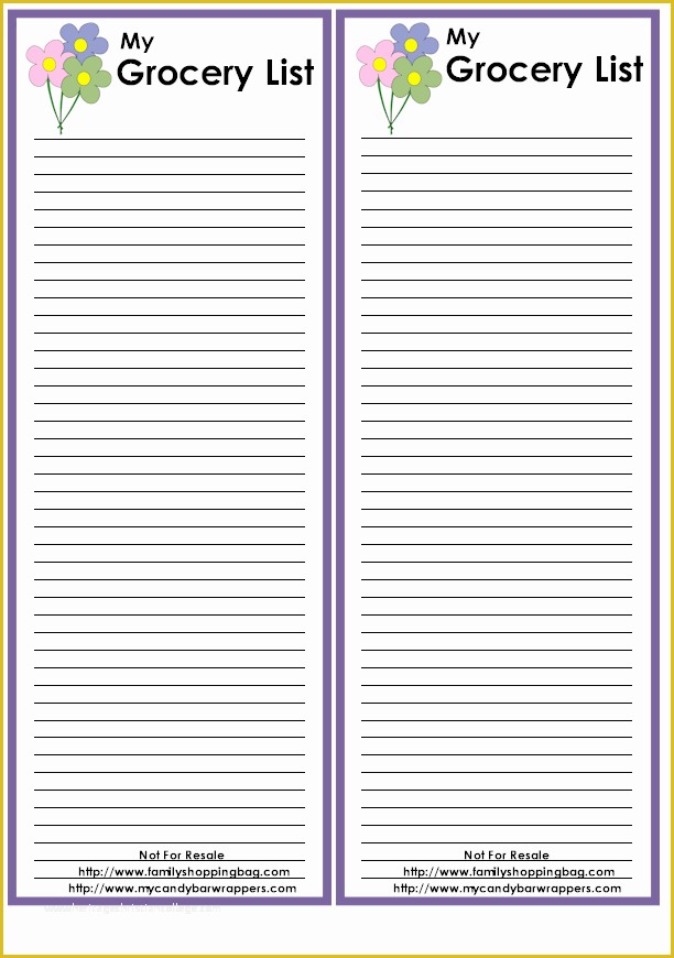 Free Online Shopping Templates Of Shopping List Template Printable