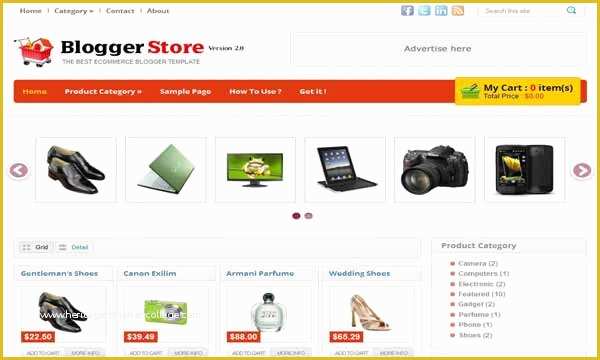 Free Online Shopping Templates Of top 10 E Merce Shopping Blogger Templates Free Download