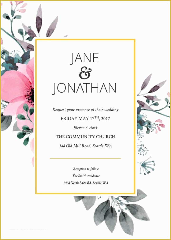 Free Online Wedding Invitation Templates Of 16 Free Invitation Card Templates & Examples Lucidpress