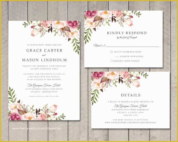 Free Online Wedding Invitation Templates Of 85 Wedding Invitation Templates Psd Ai