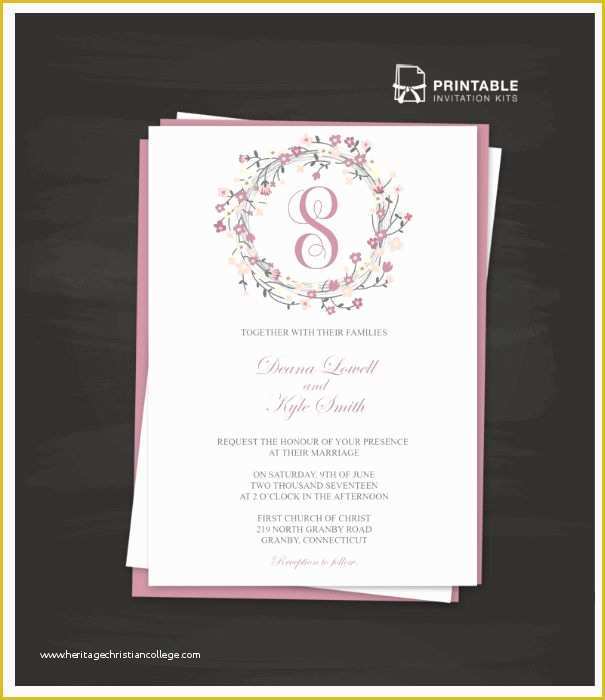 Free Online Wedding Invitation Templates Of Free Printable Line Wedding Invitations Templates