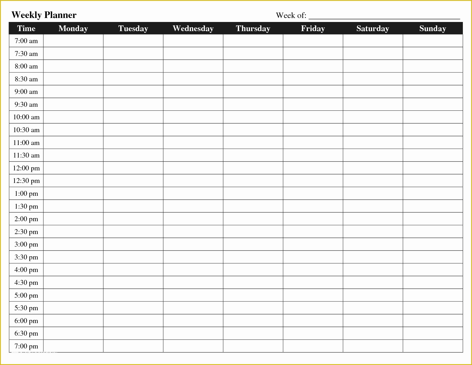 Free Online Weekly Planner Template Of 6 Printable Weekly Planner Template Bookletemplate