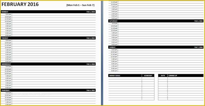 Free Online Weekly Planner Template Of Daily & Weekly Ms Word Planner Templates