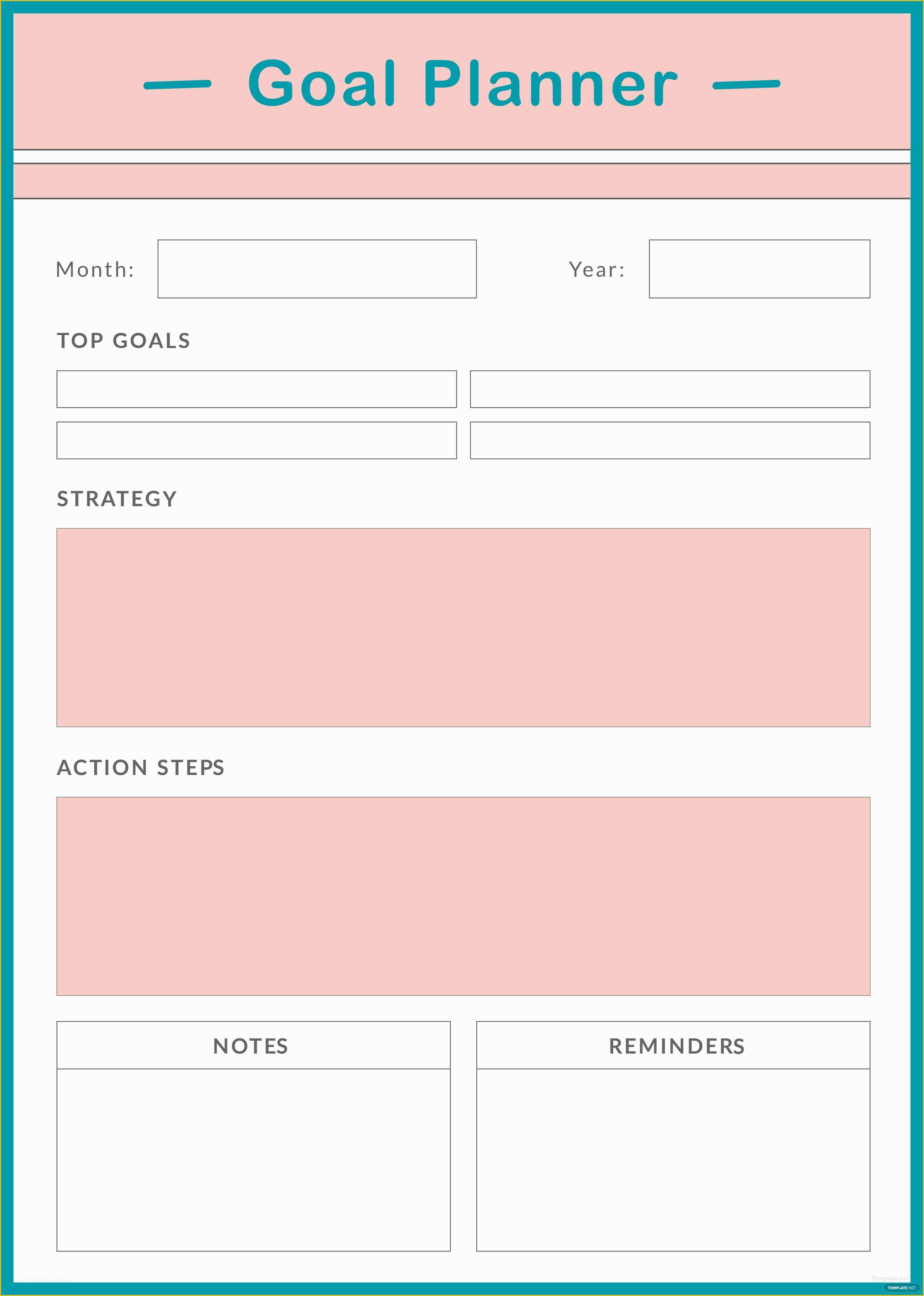 Free Online Weekly Planner Template Of Free Goal Planner Template In Free Online Weekly Planner Template Of Free Goal Planner Template In