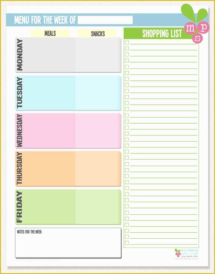 Free Online Weekly Planner Template Of Planner Templates