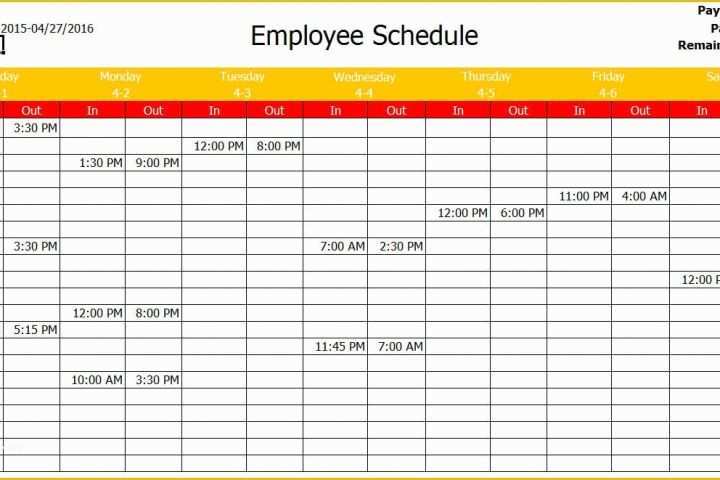 Free Online Work Schedule Template Of 77 Work Schedule Templates Free Word Excel Pdf formats