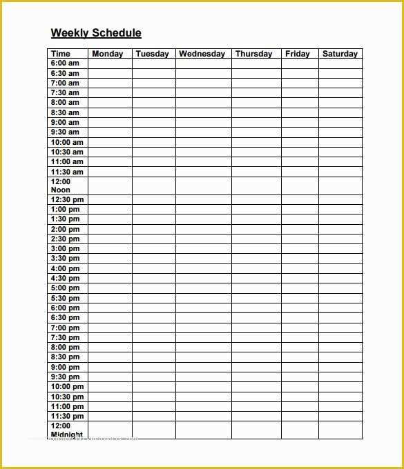 Free Online Work Schedule Template Of Employee Work Schedule Template – 10 Free Word Excel