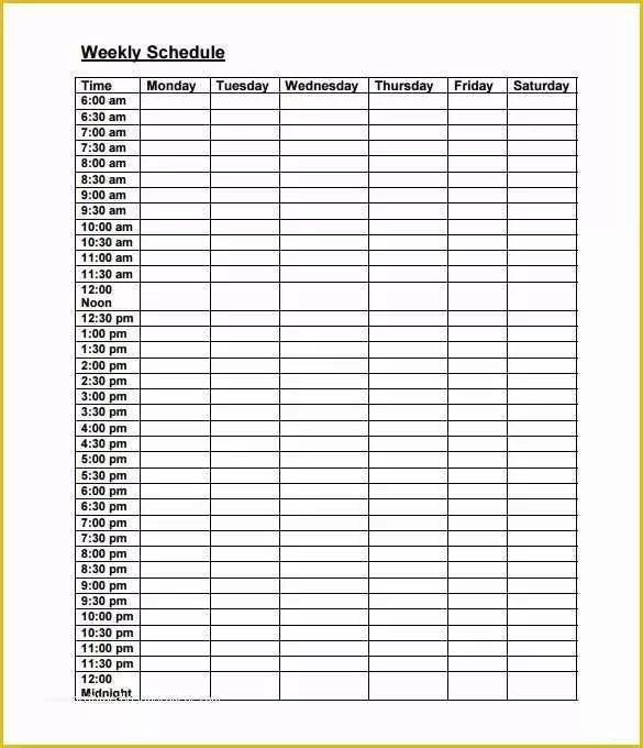 Free Online Work Schedule Template Of Employee Work Schedule Template – 10 Free Word Excel