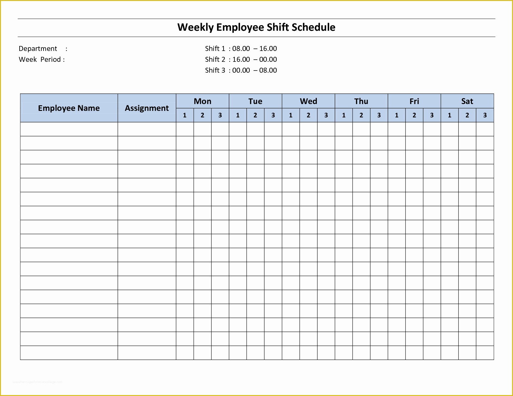 Free Online Work Schedule Template Of Free Printable Employee Work Schedules