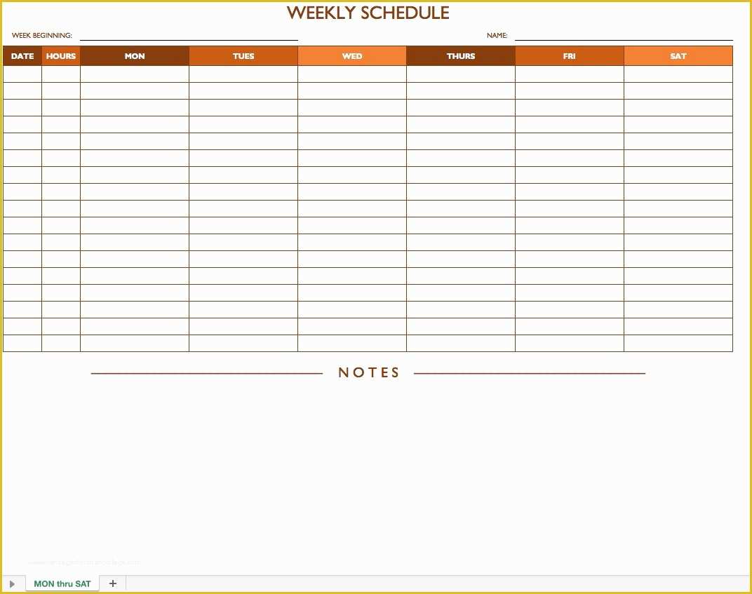 Free Online Work Schedule Template Of Free Work Schedule Templates for Word and Excel