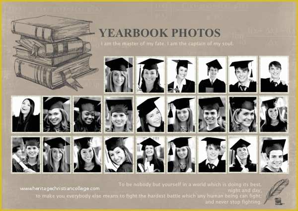 Free Online Yearbook Templates Of Collage Templates