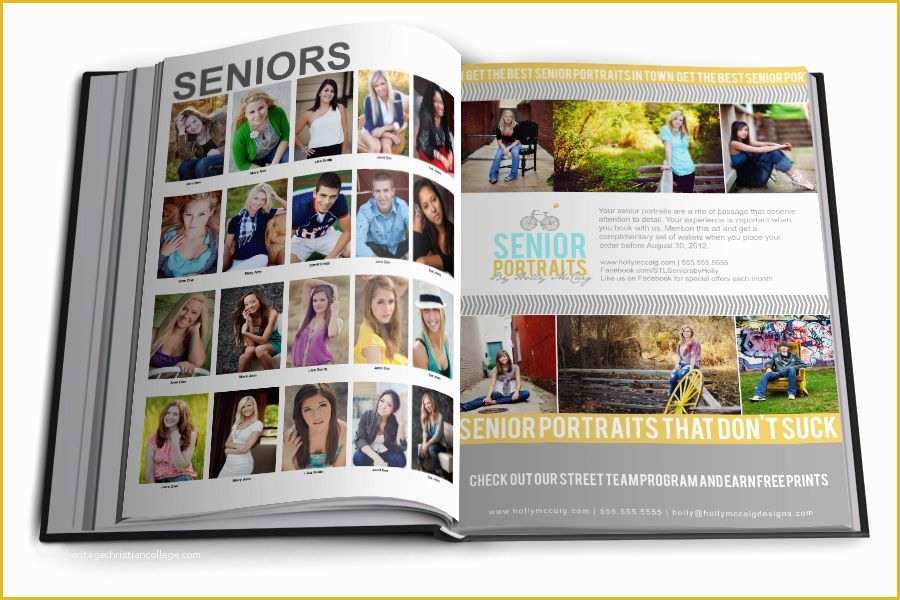 Free Online Yearbook Templates Of Extended Senior Graphers High School Yearbook Ad