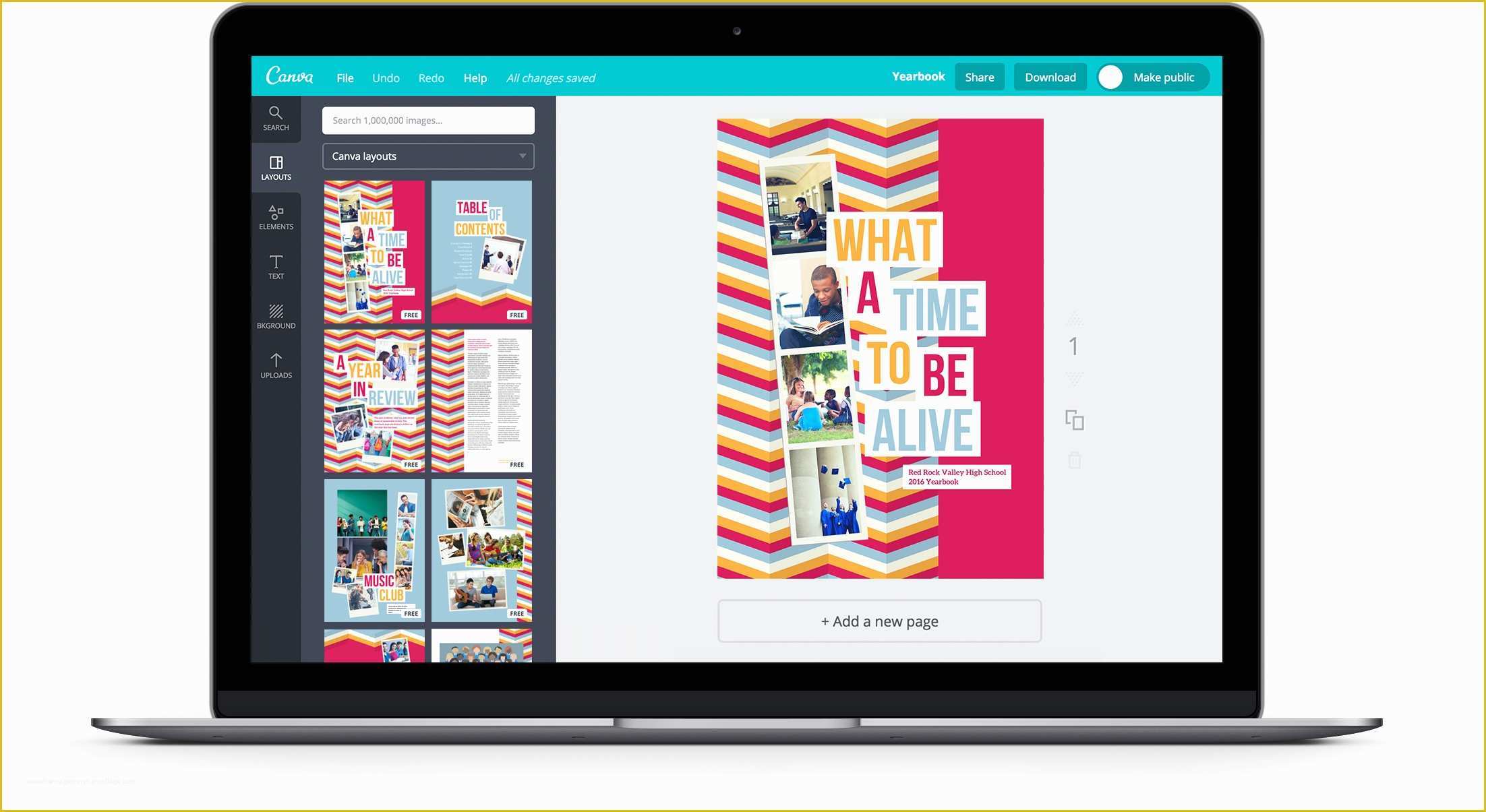 Free Online Yearbook Templates Of Free Line Yearbook Maker Design A Custom Yearbook In Canva