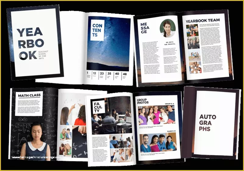 Free Online Yearbook Templates Of Hundreds Of Free Yearbook Templates – Customizable