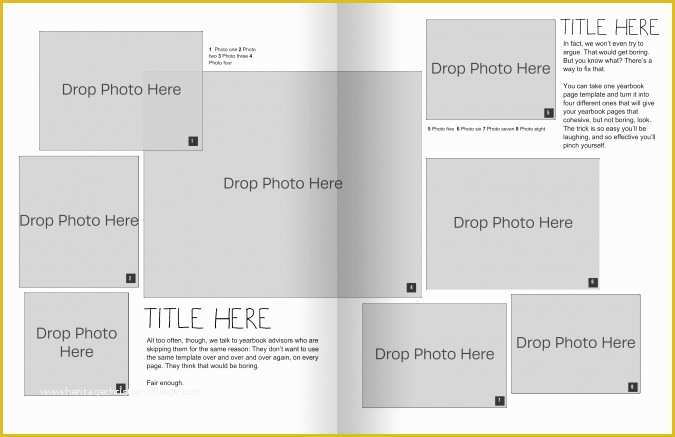 Free Online Yearbook Templates Of Yearbook Page Template Templates Data