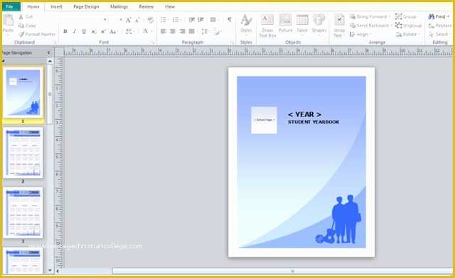 Free Online Yearbook Templates Of Yearbook Template for Microsoft Publisher