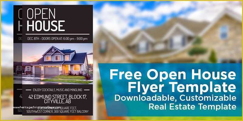 Free Open House Flyer Template Of Free Open House Flyer Template – Downloadable