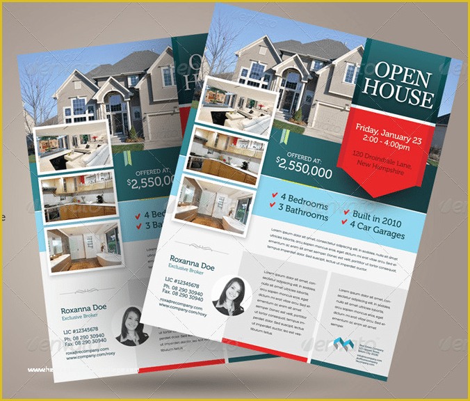 Free Open House Flyer Template Of Free Open House Flyer Template – Downloadable