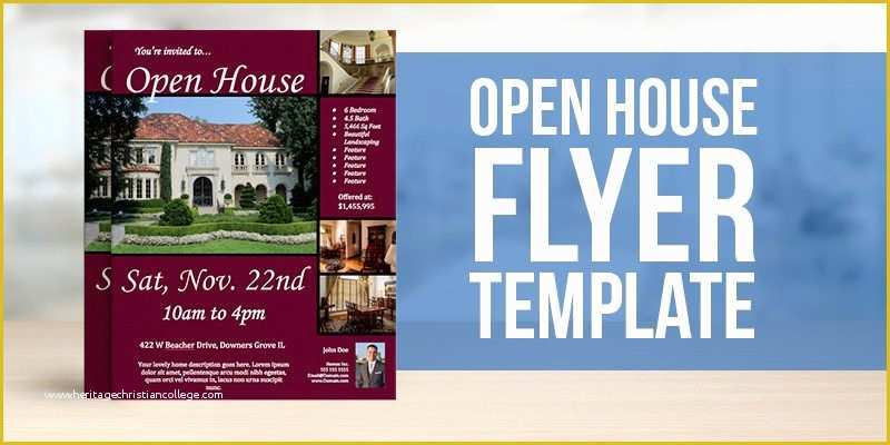 Free Open House Flyer Template Of Free Open House Flyer Template – to View &amp; Download