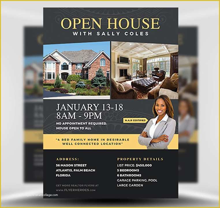 Free Open House Flyer Template Of Open House Flyer Template 2 Flyerheroes