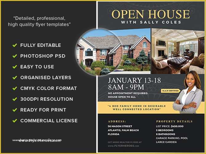 Free Open House Flyer Template Of Open House Flyer Template 2 Flyerheroes