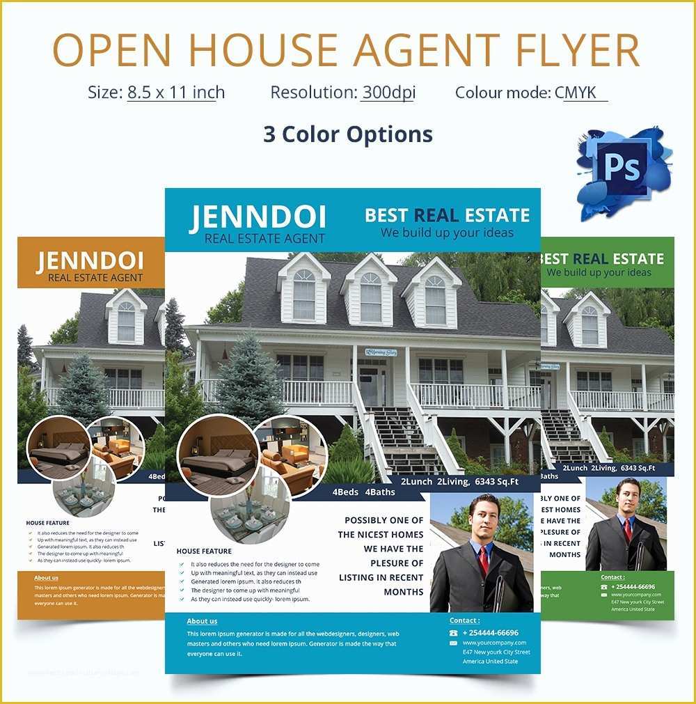 Free Open House Flyer Template Of Open House Flyer Template – 30 Free Psd format Download