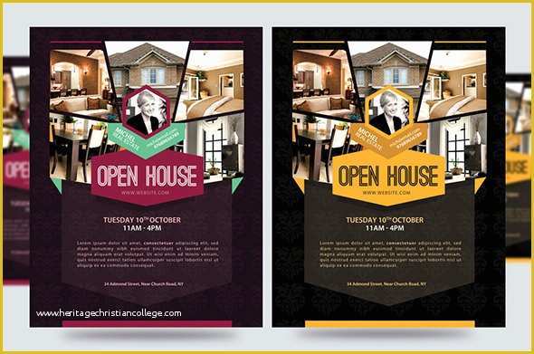 Free Open House Flyer Template Of Open House Flyer Templates – 39 Free Psd format Download